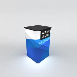 WaveLight Air Inflatable LED Lit Display Counter | Square top, 1m tall