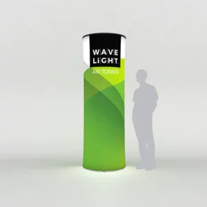 Illuminated Inflatable Display Tower - WaveLight Air  | Circular 2.3m tall