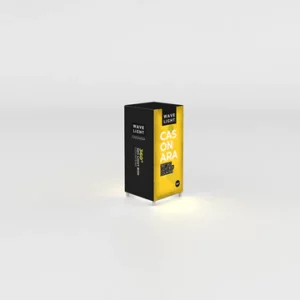 Casonara WaveLight 360° Light Box Counter | 0.5m square, 1m tall